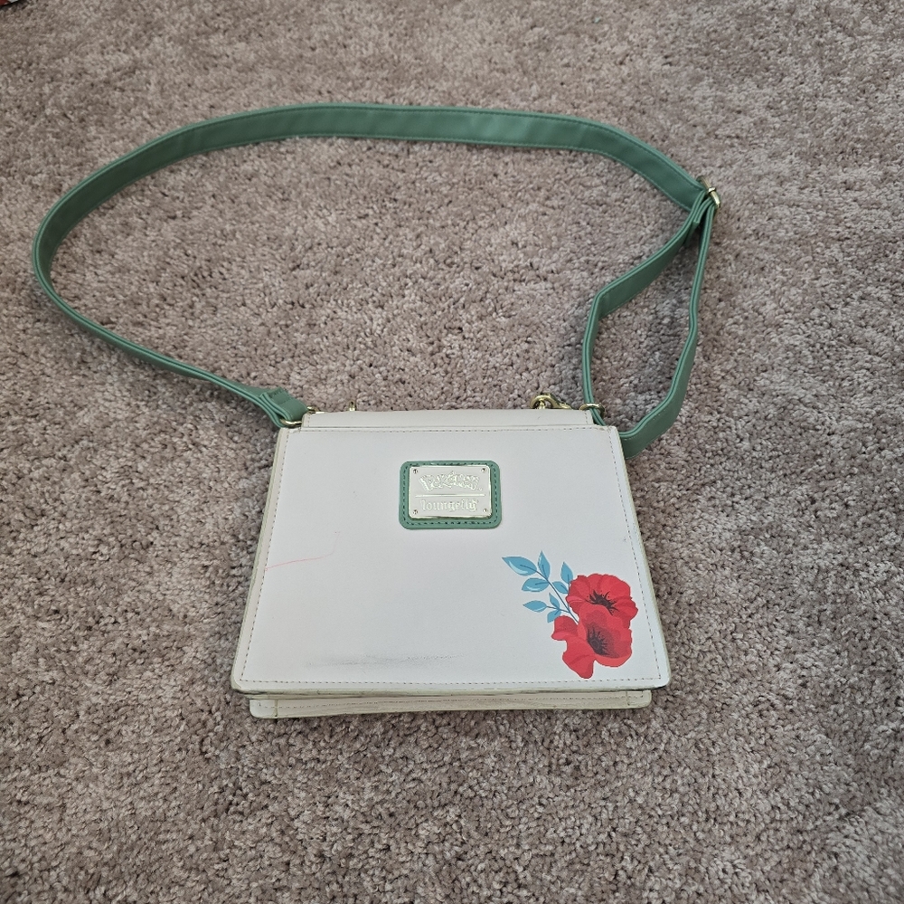 Pokemon Sleepy Pikachu and Eevee Loungefly Crossbody Bag - Picture 2 of 3